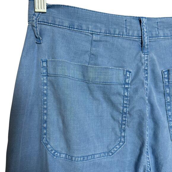 Level99 Playful Light Blue Wide-Leg High Waisted Size 28 Linen/Lyocell Blend - Picture 3 of 8